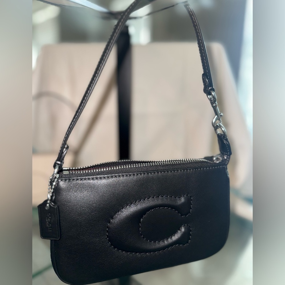 Sold in other platform. Coach Nolita 19 Black Leather Shoulder Bag